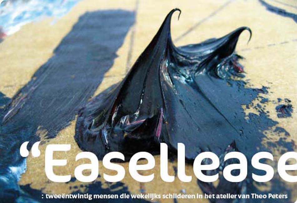 Easellease :22 mensen die wekelijks schilderen in het atelier van Theo Peters.  