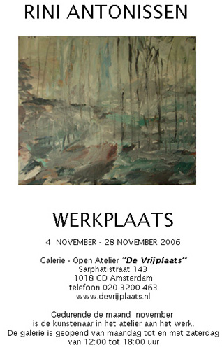 RINI ANTONISSEN - WERKPLAATS